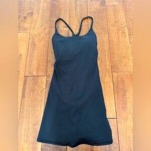 Halara SoftlyZero™ Plush Backless Active Dress Black